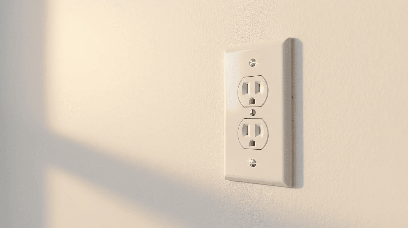 Hand wiping a clean white light switch plate